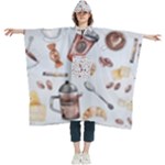 Coffee Mania Caffeine Women s Hooded Rain Ponchos