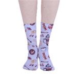 Coffee Mania Caffeine Smooth Crew Length Tube Socks