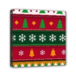 Christmas Time Pattern Christmas Ornament Mini Canvas 6  x 6  (Stretched)