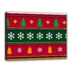 Christmas Time Pattern Christmas Ornament Canvas 16  x 12  (Stretched)