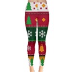 Christmas Time Pattern Christmas Ornament Everyday Leggings 