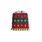 Christmas Time Pattern Christmas Ornament Drawstring Pouch (Small)