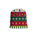 Christmas Time Pattern Christmas Ornament Drawstring Pouch (Medium)