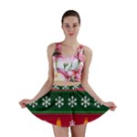 Christmas Time Pattern Christmas Ornament Mini Skirt