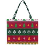 Christmas Time Pattern Christmas Ornament Mini Tote Bag