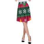 Christmas Time Pattern Christmas Ornament A-Line Skirt