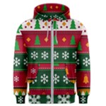 Christmas Time Pattern Christmas Ornament Men s Zipper Hoodie