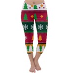 Christmas Time Pattern Christmas Ornament Capri Winter Leggings 