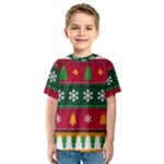 Christmas Time Pattern Christmas Ornament Kids  Sport Mesh T-Shirt