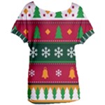 Christmas Time Pattern Christmas Ornament Women s Oversized T-Shirt