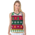 Christmas Time Pattern Christmas Ornament Women s Basketball Tank Top