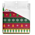 Christmas Time Pattern Christmas Ornament Duvet Cover (Queen Size)