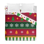 Christmas Time Pattern Christmas Ornament Duvet Cover Double Side (Full/ Double Size)