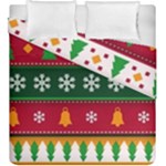 Christmas Time Pattern Christmas Ornament Duvet Cover Double Side (King Size)