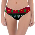 Christmas Time Pattern Christmas Ornament Reversible Classic Bikini Bottoms