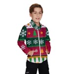 Christmas Time Pattern Christmas Ornament Kids  Windbreaker