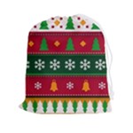 Christmas Time Pattern Christmas Ornament Drawstring Pouch (2XL)