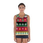 Christmas Time Pattern Christmas Ornament Sport Tank Top 