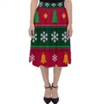 Christmas Time Pattern Christmas Ornament Classic Midi Skirt