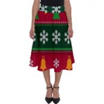 Christmas Time Pattern Christmas Ornament Perfect Length Midi Skirt