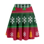 Christmas Time Pattern Christmas Ornament High Waist Skirt