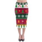 Christmas Time Pattern Christmas Ornament Midi Pencil Skirt