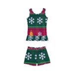 Christmas Time Pattern Christmas Ornament Kids  Boyleg Swimsuit