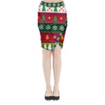 Christmas Time Pattern Christmas Ornament Midi Wrap Pencil Skirt