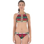 Christmas Time Pattern Christmas Ornament Perfectly Cut Out Bikini Set