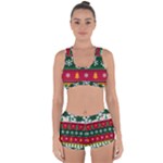 Christmas Time Pattern Christmas Ornament Racerback Boyleg Bikini Set