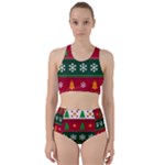 Christmas Time Pattern Christmas Ornament Racer Back Bikini Set