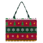 Christmas Time Pattern Christmas Ornament Medium Tote Bag