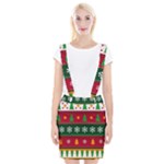 Christmas Time Pattern Christmas Ornament Braces Suspender Skirt