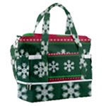 Christmas Time Pattern Christmas Ornament Sports Shoulder Bag with Shoes Compartment