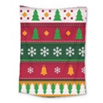 Christmas Time Pattern Christmas Ornament Medium Tapestry