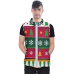 Christmas Time Pattern Christmas Ornament Men s Puffer Vest