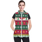 Christmas Time Pattern Christmas Ornament Women s Puffer Vest