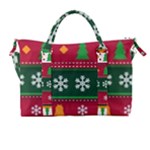 Christmas Time Pattern Christmas Ornament Carry-on Travel Shoulder Bag