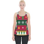 Christmas Time Pattern Christmas Ornament Piece Up Tank Top