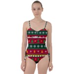 Christmas Time Pattern Christmas Ornament Sweetheart Tankini Set