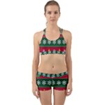 Christmas Time Pattern Christmas Ornament Back Web Gym Set