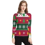 Christmas Time Pattern Christmas Ornament Women s Long Sleeve Rash Guard