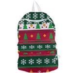 Christmas Time Pattern Christmas Ornament Foldable Lightweight Backpack