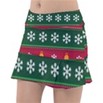 Christmas Time Pattern Christmas Ornament Classic Tennis Skirt