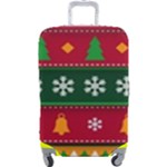 Christmas Time Pattern Christmas Ornament Luggage Cover (Large)