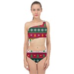 Christmas Time Pattern Christmas Ornament Spliced Up Two Piece Swimsuit