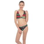 Christmas Time Pattern Christmas Ornament Classic Banded Bikini Set 