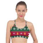 Christmas Time Pattern Christmas Ornament Basic Training Sports Bra