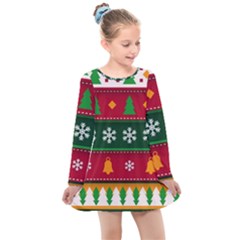 Kids  Long Sleeve Dress 