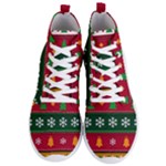 Christmas Time Pattern Christmas Ornament Men s Lightweight High Top Sneakers